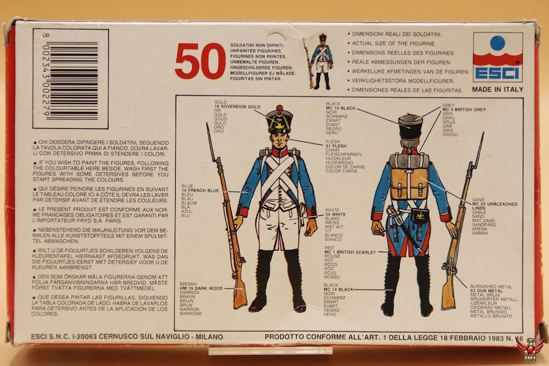ESCI 1/72 Napoleonic Wars Waterloo 1815 French Line Infantry