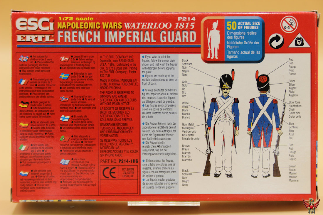 ESCI ERTL 1/72 Napoleonic Wars Waterloo 1815 French Imperial Guard