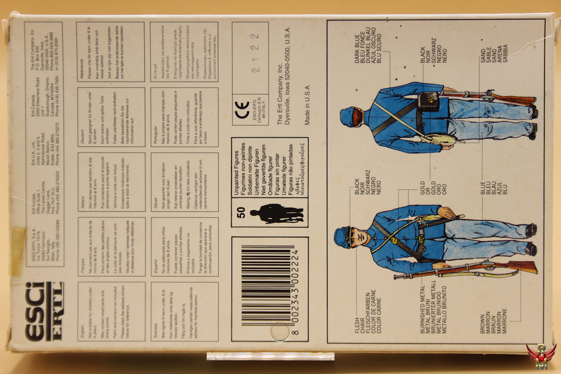 ESCI ERTL 1/72 Union Infantry American Civil War