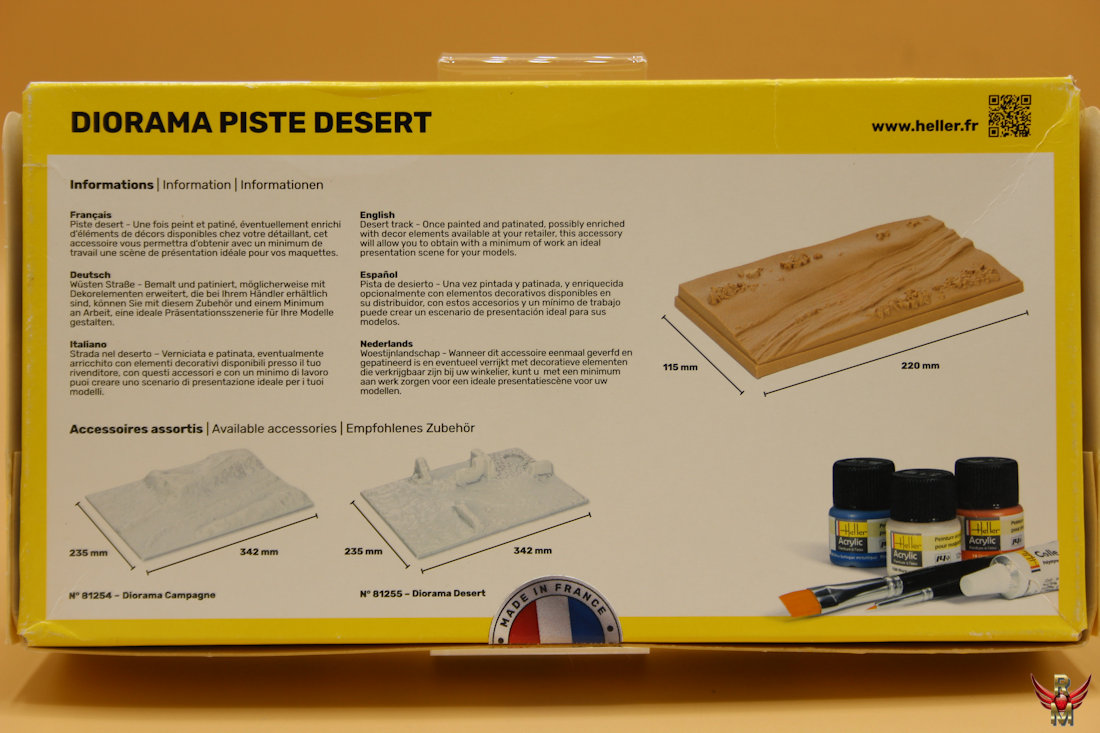 Heller 1/43-1/72 Diorama Piste Desert