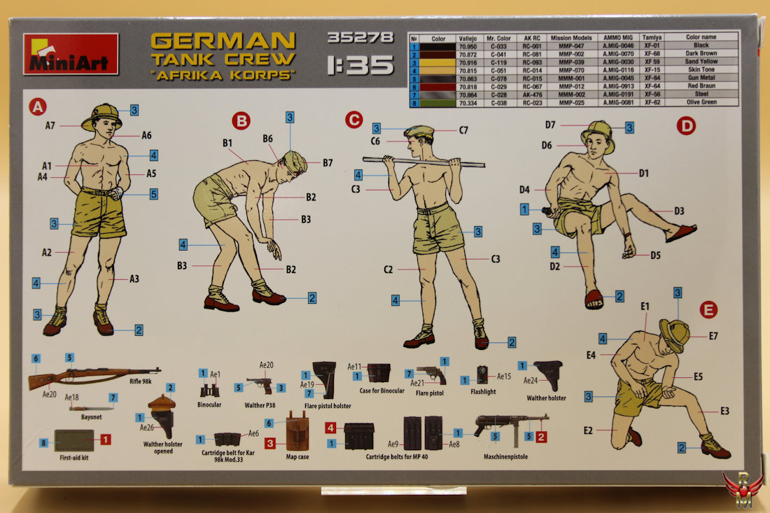 MiniArt 1/35 German Tank Crew Afrika Korps Special Edition