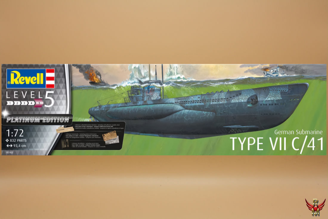Revell 1/72 German Submarine Type VII C/41 Platinum Edition