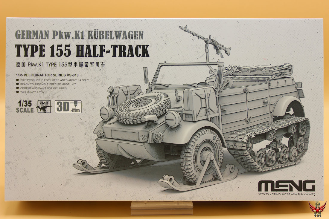 Meng 1/35 German Pkw K1 Kübelwagen Type 155 Half Track