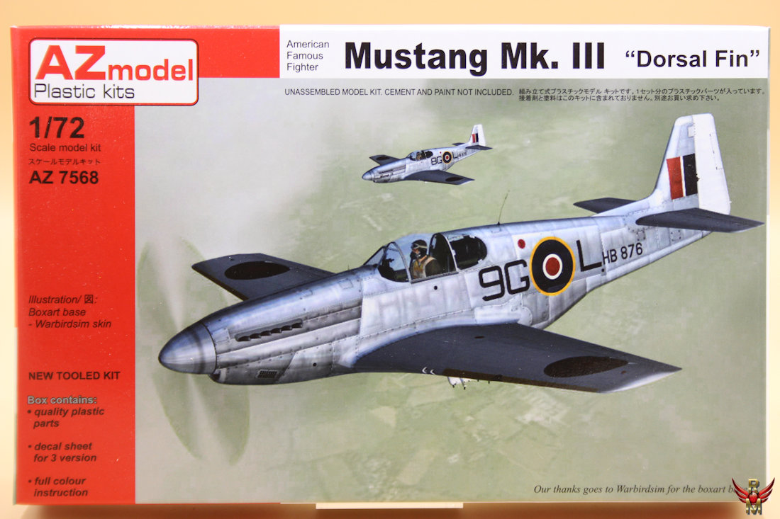 AZ Model 1/72 Mustang Mk III Dorsal Fin