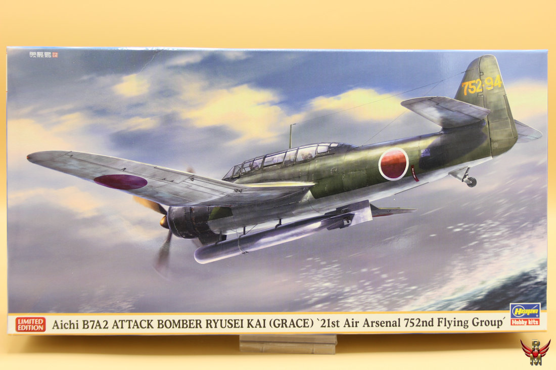Hasegawa 1/48 Aichi B7A2 Attack Bomber Ryusei Kai (Grace)Limited Edition