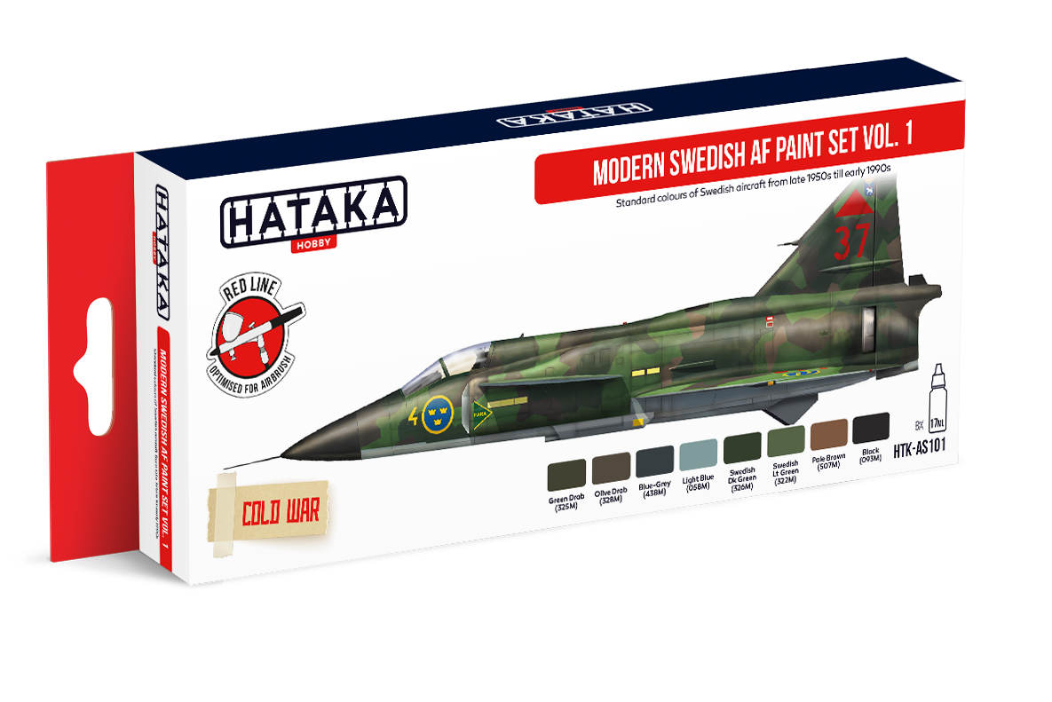 HATAKA AS101 Modern Swedish AF paint set Vol 1