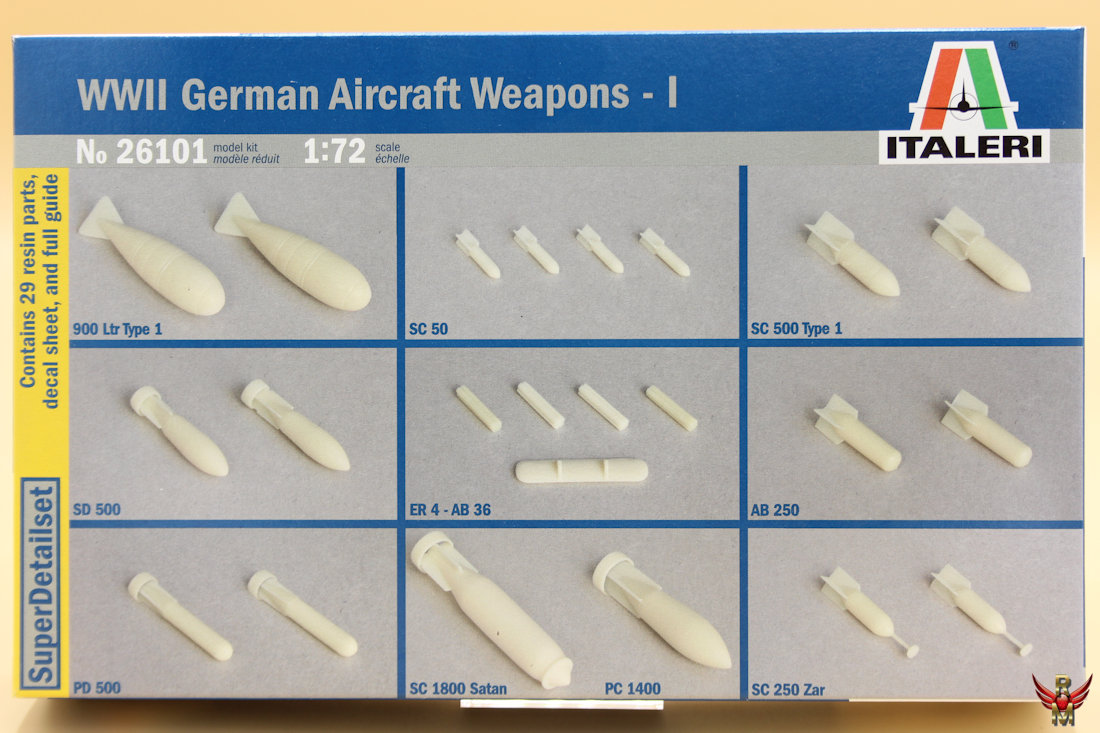 Italeri 1/72 WWII German Aircraft Weapons - I