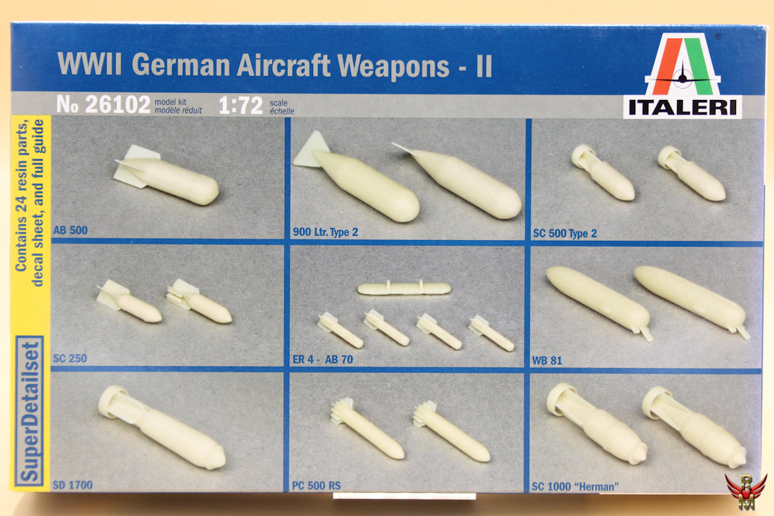 Italeri 1/72 WWII German Aircraft Weapons - II
