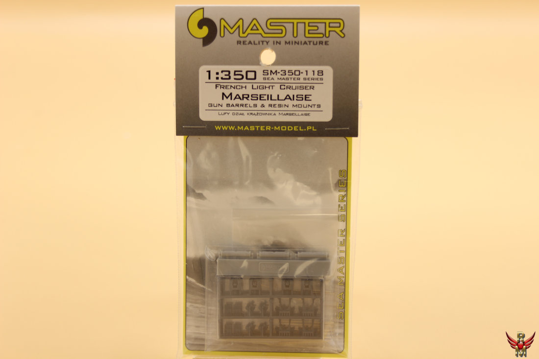 Master 1/350 French Light Cruiser Marseillaise Gun Barrels With Resin Mounts