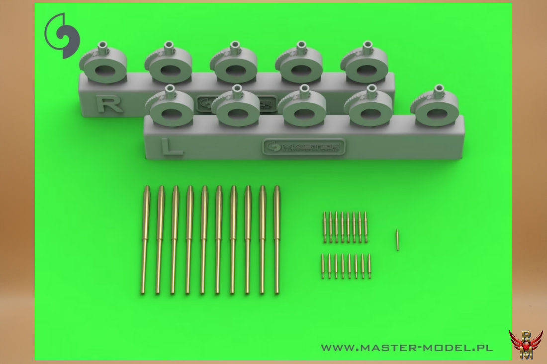 Master 1/350 HMS Naiad Armament Gun Barrels