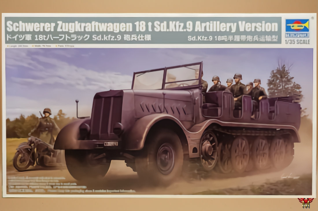 Trumpeter 1/35 Schwerer Zugkraftwagen 18to Sd Kfz 9 Artillery Version