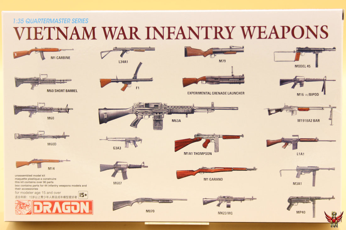 Dragon 1/35 Vietnam War Infantry Weapons
