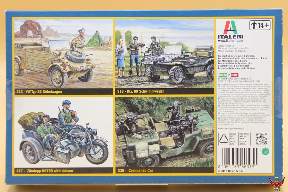 Italeri 1/35 BMW R75 with sidecar