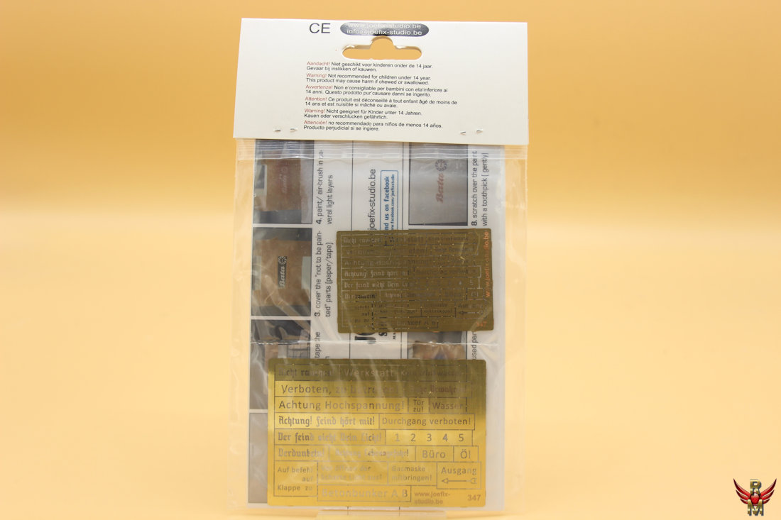 Joefix 347 STENCIL GERMAN WARNING TEXT 1 22 GR1