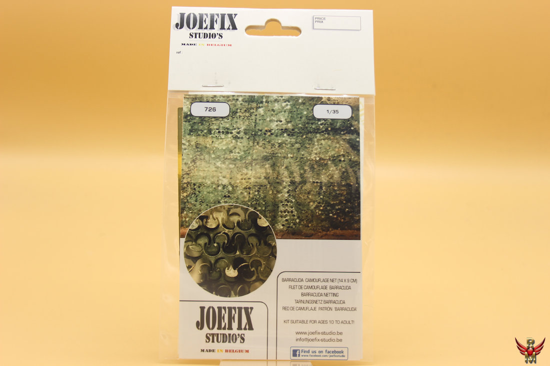 Joefix 1/35 CAMOUFLAGE NETTING BARRACUDA 14X9CM 22 GR