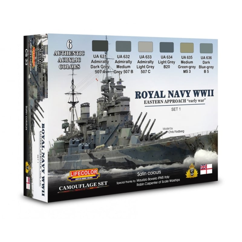 LIFECOLOR CS33 Royal Navy WWII Eastern Approach - Early War Set 1