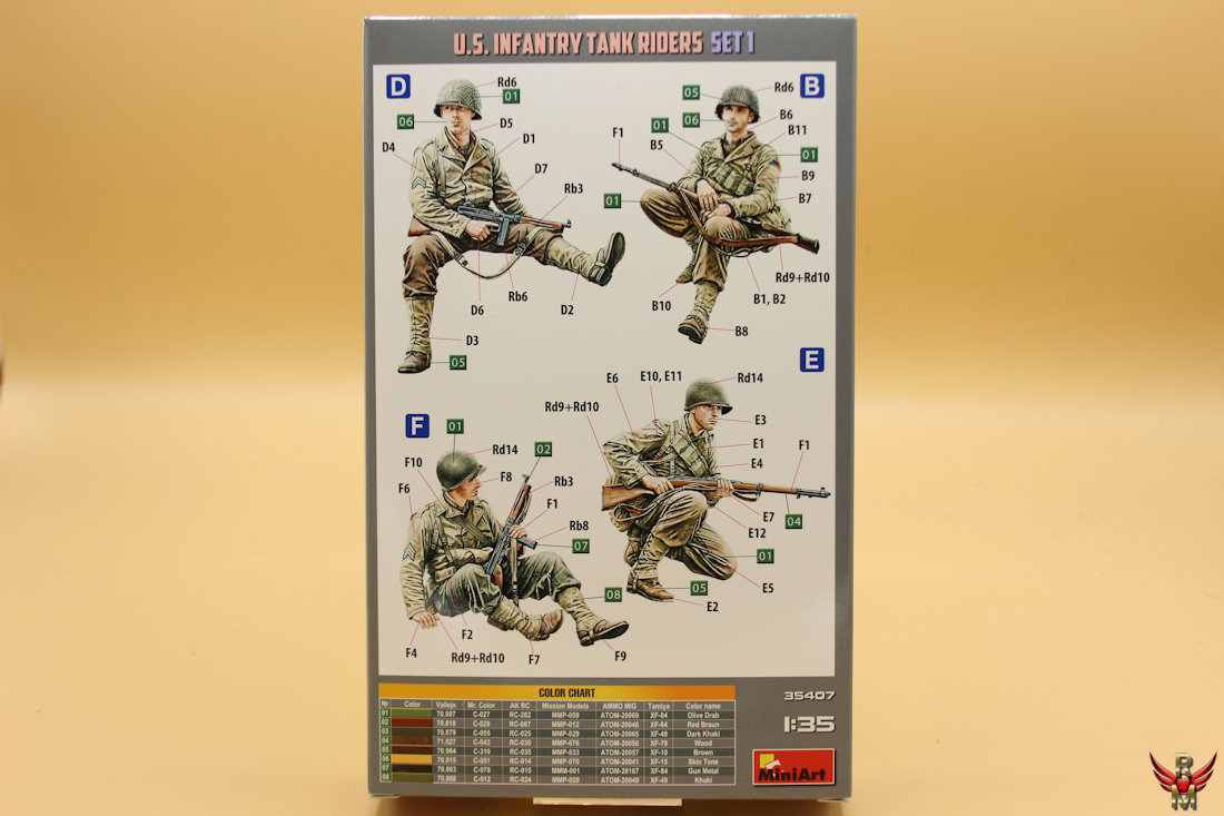 MiniArt 1/35 US Infantry Tank Riders Set 1