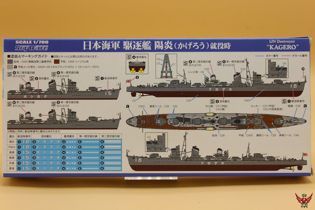 Skywave Pit Road 1/700 IJN Destroyer Kagero 1939