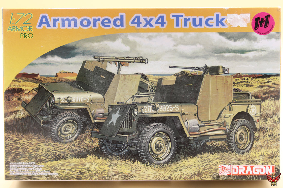 Dragon 1/72 Armored 4x4 Truck 2 kits per box