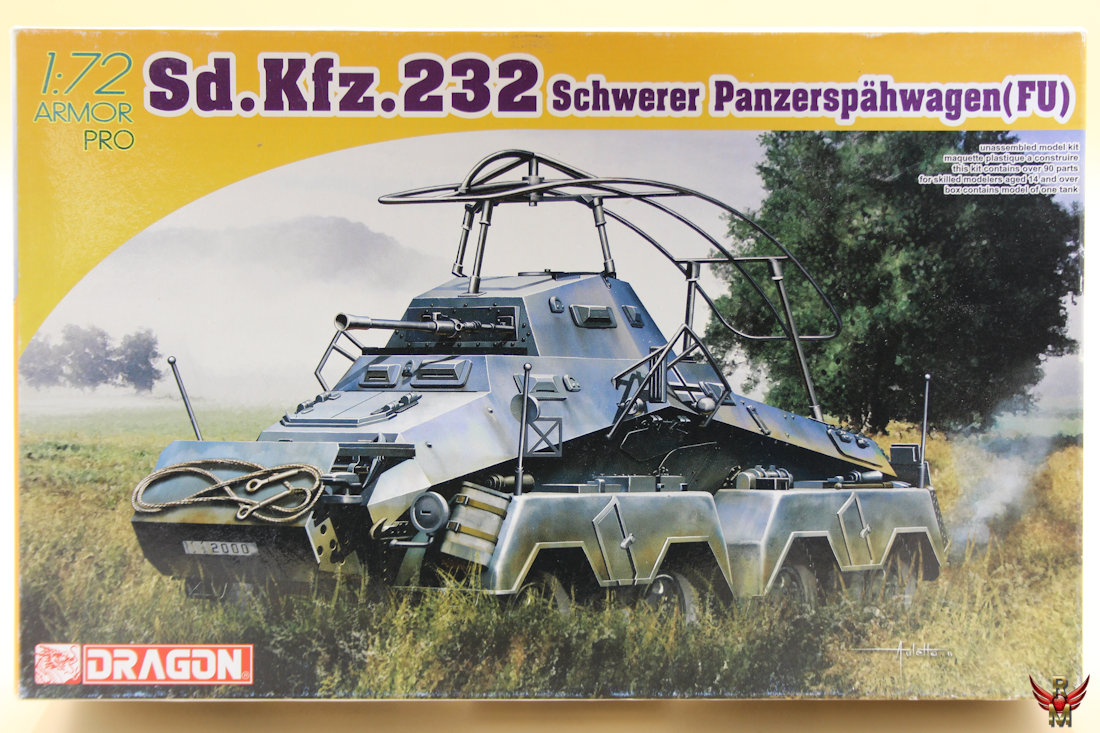 Dragon 1/72 Sd Kfz 232 schwerer Panzerspähwagen (Fu)