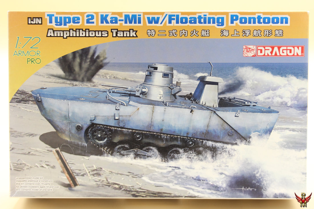 Dragon 1/72 IJN Type 2 Ka-Mi with Floating Pontoon Amphibious Tank