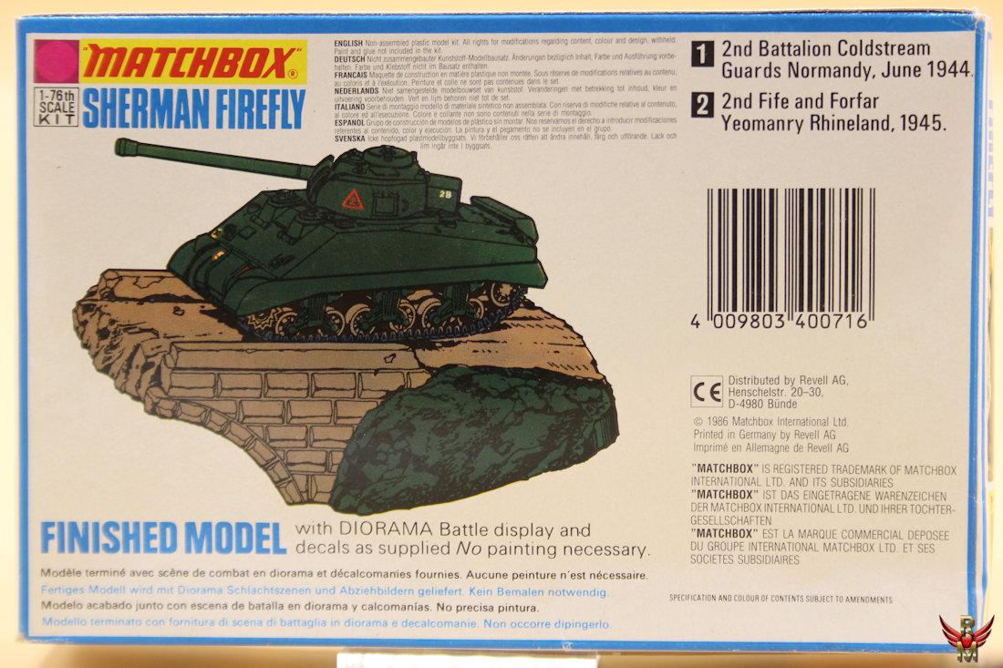 Matchbox 1/72 Sherman Firefly