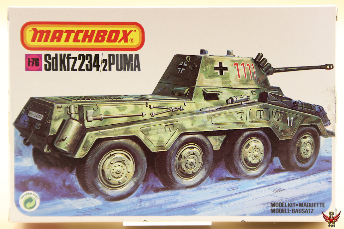 Matchbox 1/76 Sd Kfz 234/2 Puma-
