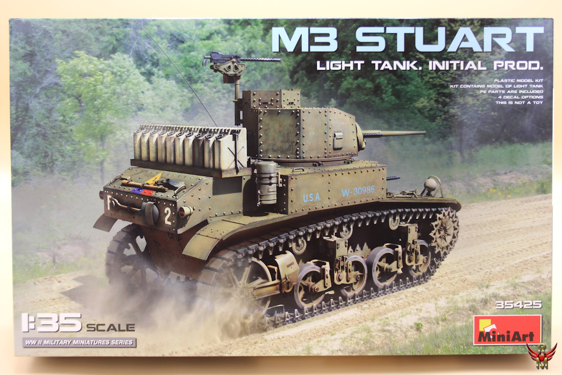 MiniArt 1/35 M3 Stuart Light Tank Initial Production