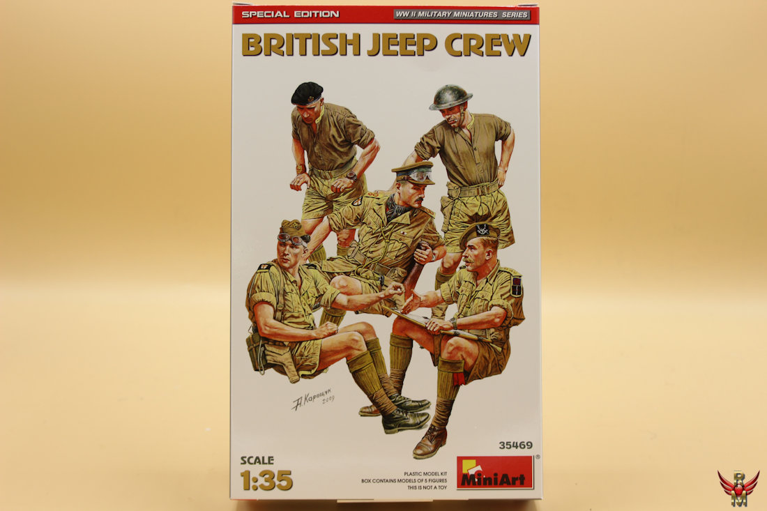 MiniArt 1/35 British Jeep Crew Special Edition