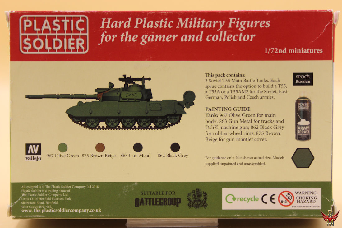 Plastic Soldier 1/72 T55/T55AM2 Main Battle Tank