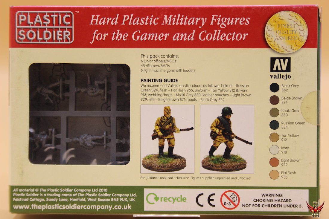 Plastic Soldier 1/72 Russian infantry in summer uniform