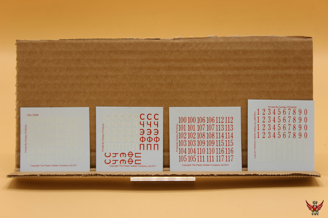 Plastic Soldier DEC2009 Soviet Numbers and Cyrillic Letters