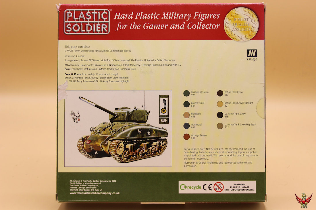 Plastic Soldier 1/72 Allied M4A1 76mm Wet Stowage Sherman Tank