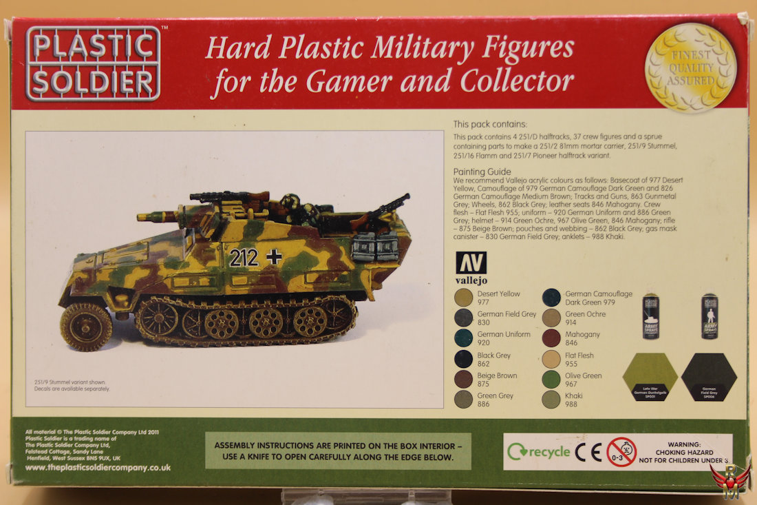 Plastic Soldier 1/72 German SdKfz 251/D Halftrack Variants