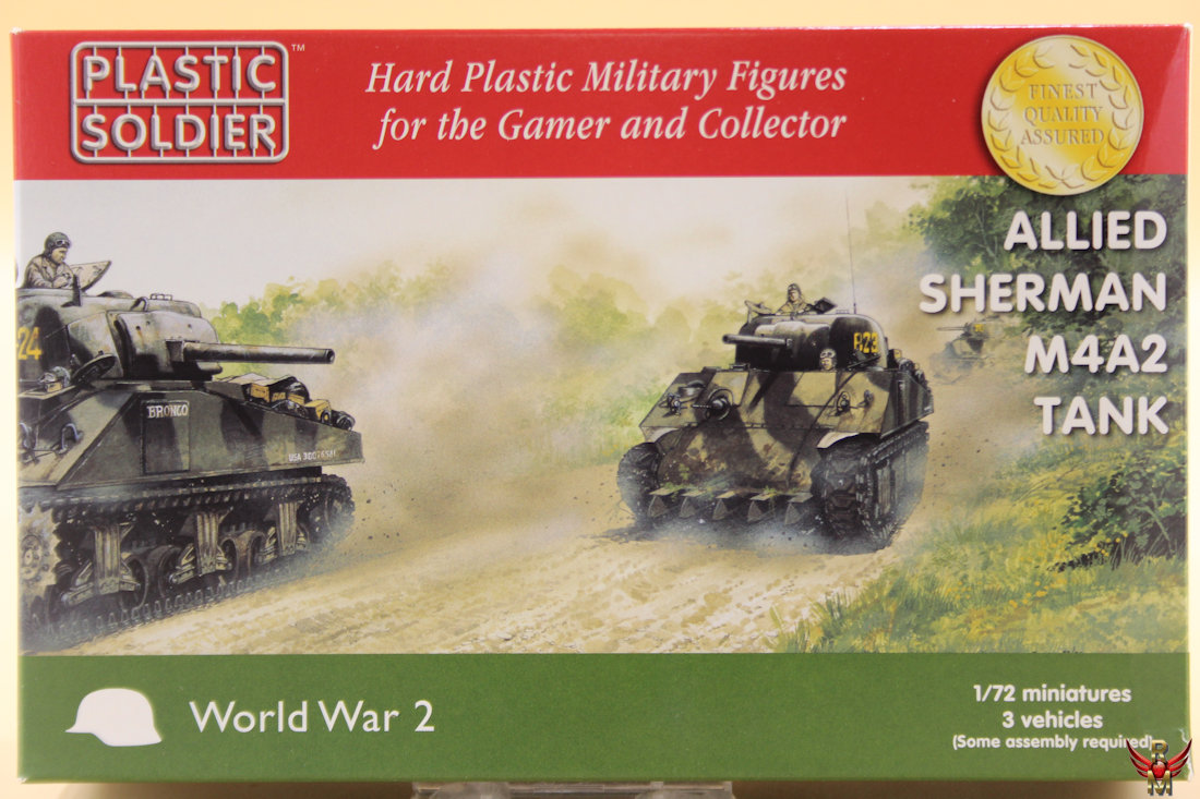 Plastic Soldier 1/72 Allied Sherman M4A2 Tank