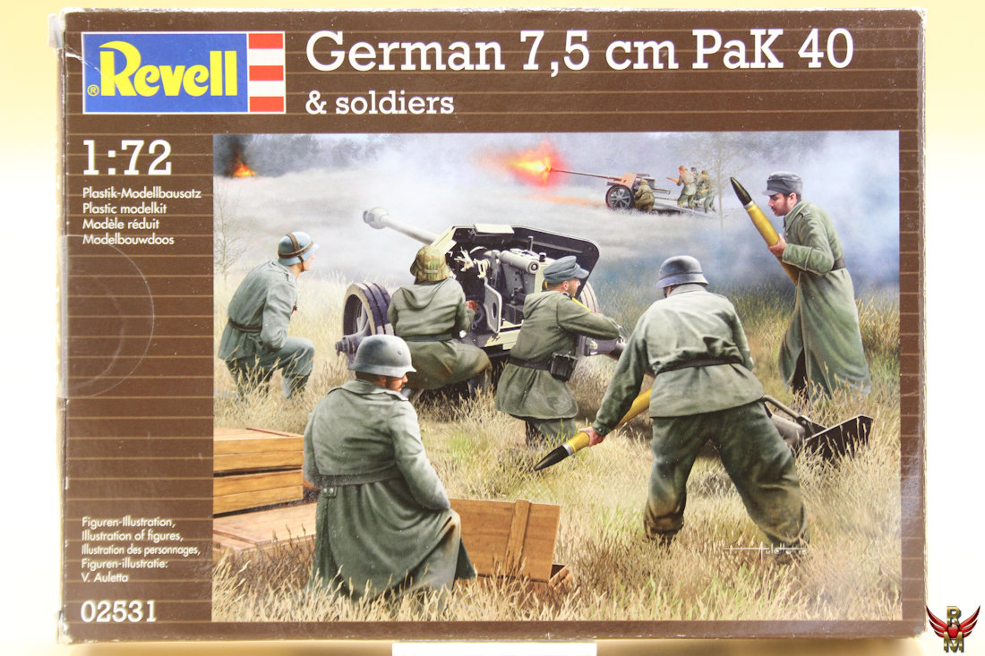 Revell 1/72 German 75 mm Pak 40 and soldierst