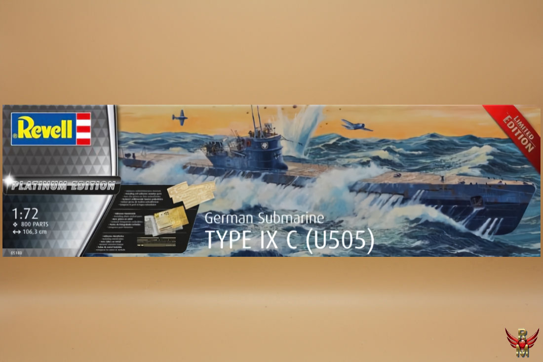 Revell 1/72 German Submarine Type IX C (U505) Limited Edition